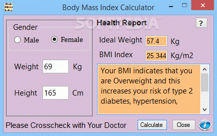 Body Mass Index Calculator Crack + License Key Download