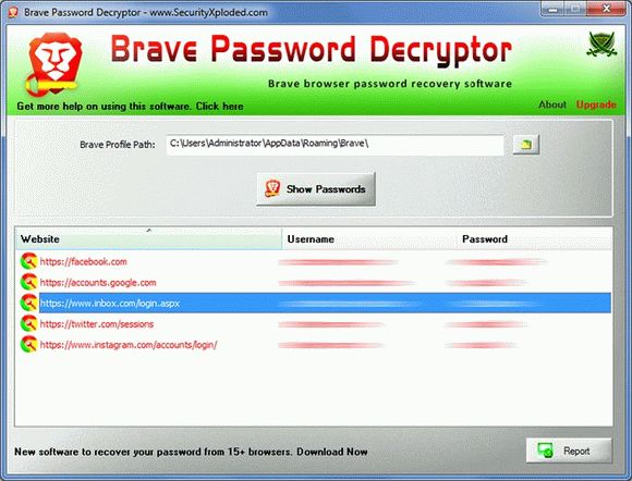 Brave Password Decryptor Crack + License Key Updated