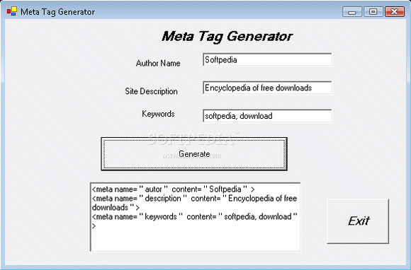 Brianwisniewski Meta Tag Generator Serial Number Full Version