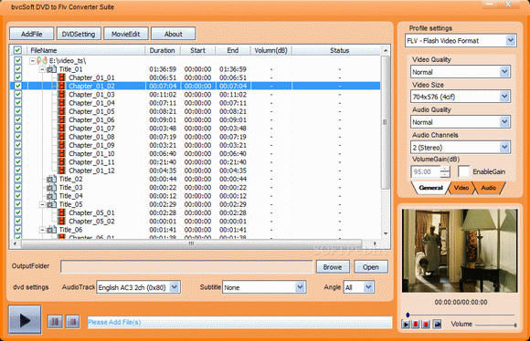 bvcsoft DVD to FLV Converter Suite Crack + Serial Key Download