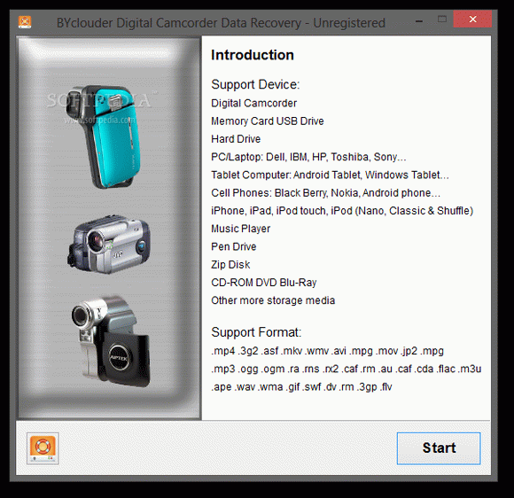 BYclouder Digital Camcorder Data Recovery Crack With Serial Key Latest