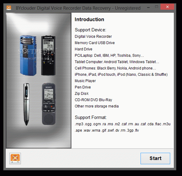 BYclouder Digital Voice Recorder Data Recovery Crack With Serial Number