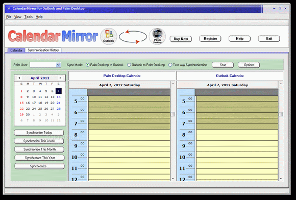 CalendarMirror for Outlook and Palm Desktop Crack & Keygen
