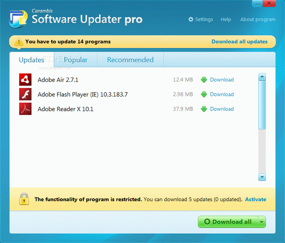 Carambis Software Updater Pro Crack & Serial Key
