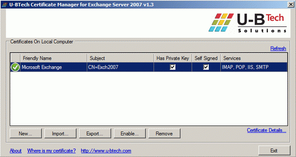 Certificate Manager for Exchange Server 2007 Crack + Activator Updated