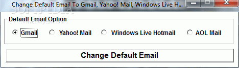 Change Default Email To Gmail, Yahoo! Mail, Windows Live Hotmail or AOL Mail Software Crack With Serial Number Latest