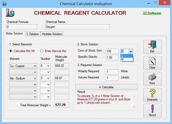 Chemical Reagent Calculator Crack With Serial Number Latest 2024