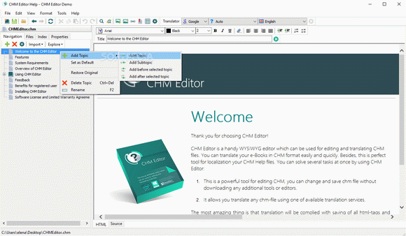 CHM Editor Activation Code Full Version