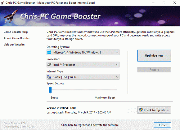 Chris-PC Game Booster Crack + Activator