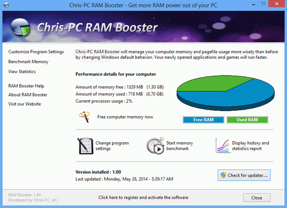 Chris-PC RAM Booster Crack With Keygen