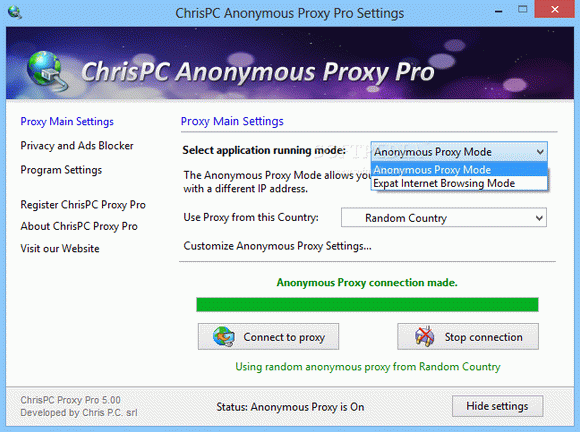 ChrisPC Anonymous Proxy Pro Crack + Serial Key Updated