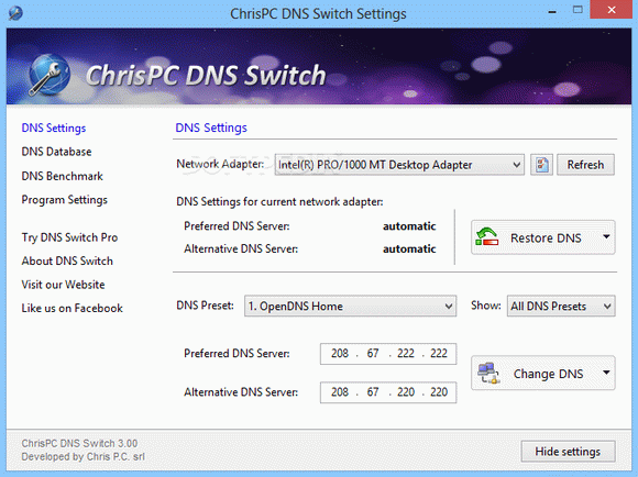 ChrisPC DNS Switch Keygen Full Version