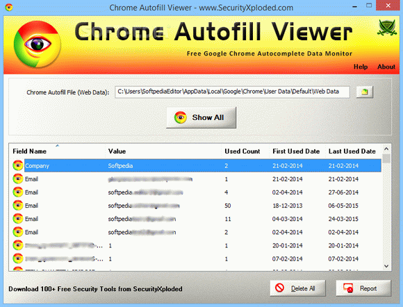 Chrome Autofill Viewer Crack + License Key