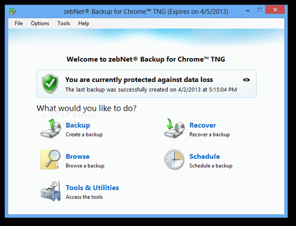 zebNet Backup for Chrome TNG Crack + Serial Number Download