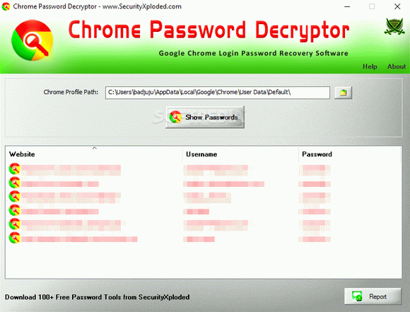 Chrome Password Decryptor Crack + Serial Number Updated