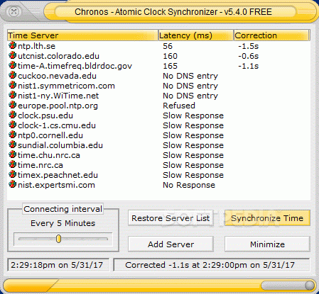 Chronos - Atomic Clock Synchronizer Crack Plus License Key