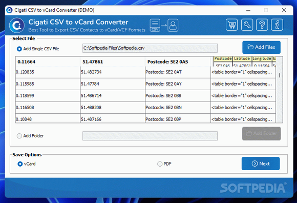 Cigati CSV to vCard Converter Crack + Activation Code Download