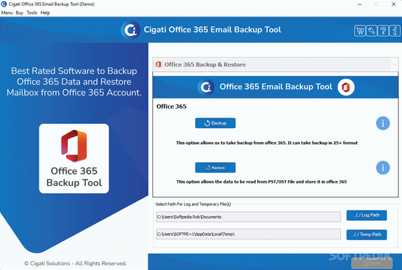 Cigati Office 365 Email Backup Tool Crack + Keygen Updated