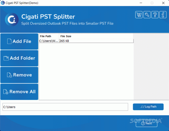 Cigati PST Splitter Tool Crack & Serial Number