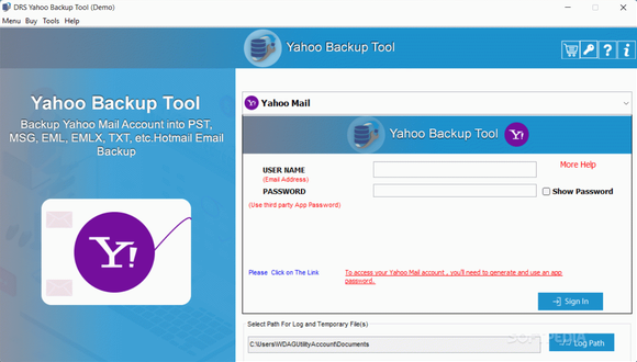 DRS Yahoo Backup Tool Crack Full Version