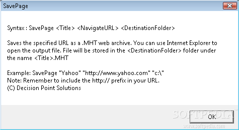 Command Line URL To MHT Converter Crack Full Version