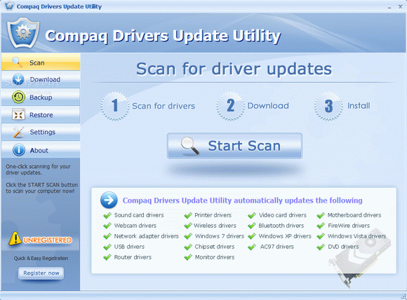 Compaq Drivers Update Utility Crack + Activation Code
