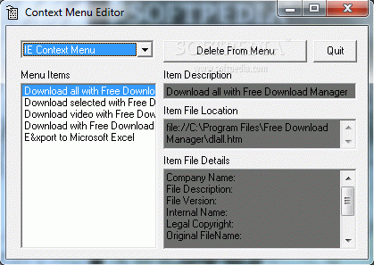Context Menu Editor Serial Key Full Version