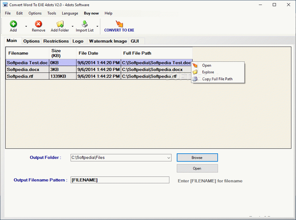 Convert Word to EXE 4dots Crack Full Version