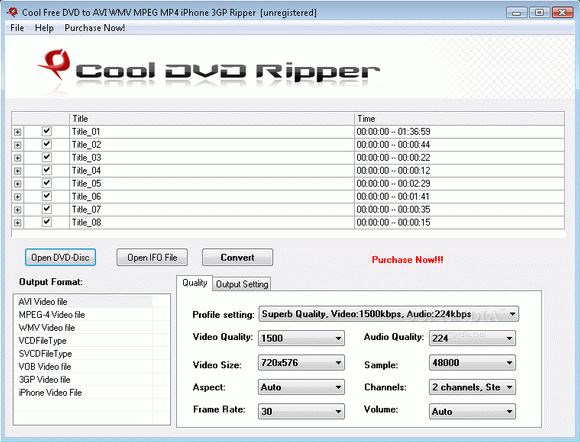 Cool Free DVD to AVI WMV MPEG MP4 iPhone 3GP Ripper Crack & Activator
