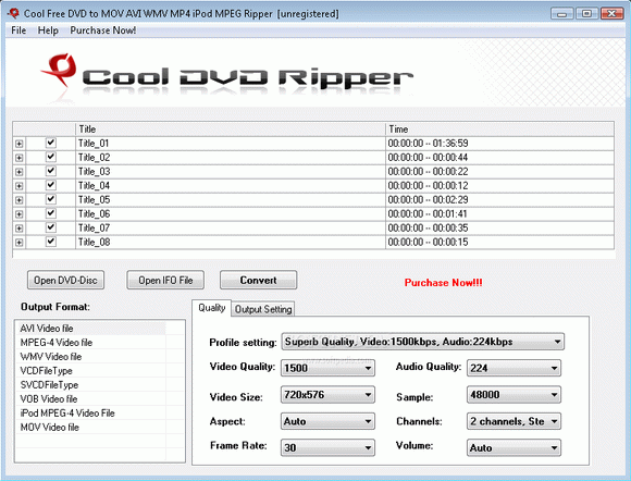 Cool Free DVD to MOV AVI WMV MP4 iPod MPEG Ripper Crack & Serial Number