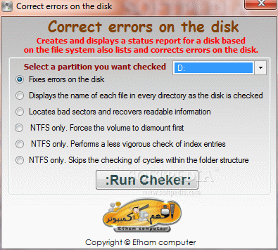 Correct errors on the disk Crack Plus License Key