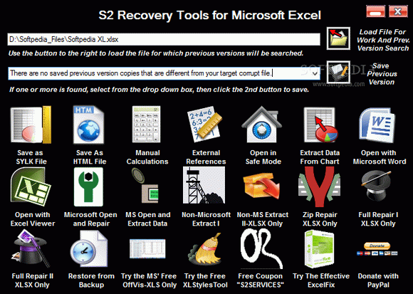 S2 Recovery Tools for Microsoft Excel (formerly Excel Recovery) Crack With License Key 2024