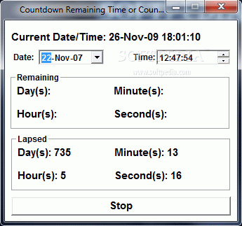 Countdown Remaining Time or Count Elapsed Time Software Serial Number Full Version