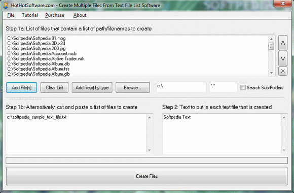 Create Multiple Files From Text File List Software Serial Number Full Version