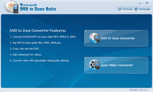 Daniusoft DVD to Zune Suite Activator Full Version