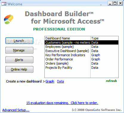 Dashboard Builder for Access Crack + Activation Code Download