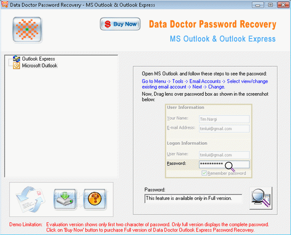 Data Doctor Password Recovery - MS Outlook & Outlook Express [DISCOUNT: 20% OFF!] Crack + Activator Download