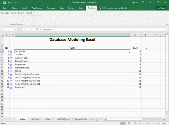 Database Modeling Excel Serial Key Full Version