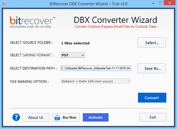 DBX Converter Wizard Crack + Activation Code Updated
