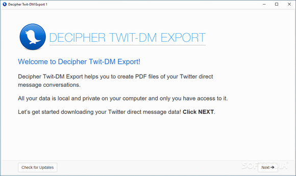 Decipher Twit-DM Export Crack With License Key
