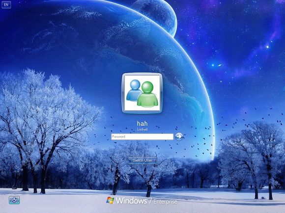 Deep Blue Winter Logon Screen Activator Full Version