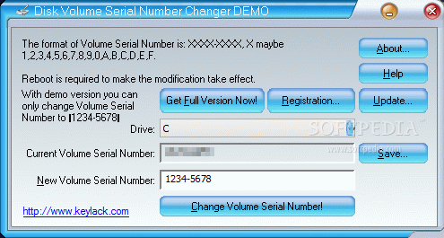 Disk Volume Serial Number Changer Crack With Serial Number