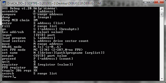 Enhanced DEBUG (formally DOS Debug) Crack + License Key Download 2024