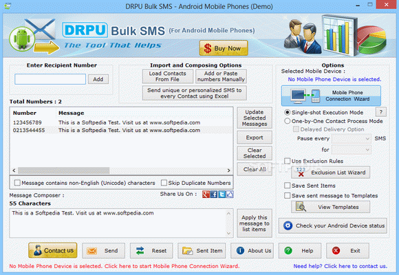 DRPU Bulk SMS - Android Mobile Phones Crack & Keygen