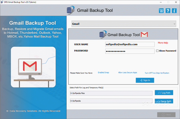 DRS Gmail Backup Tool Crack + Keygen Download