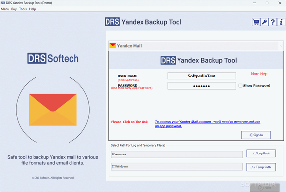DRS Yandex Backup Tool Crack + License Key Download