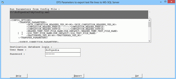 DTS Parameters to export text file lines to MS-SQL Server Crack With License Key
