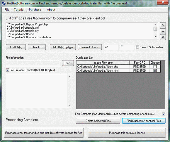 Duplicate File Finder Utility to Find Identical or Same Files and Remove Duplicates Crack + Serial Number