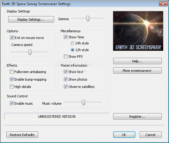 Earth 3D Space Survey Screensaver Crack & Activation Code