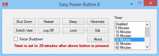 Easy Power Button 8 Crack Full Version